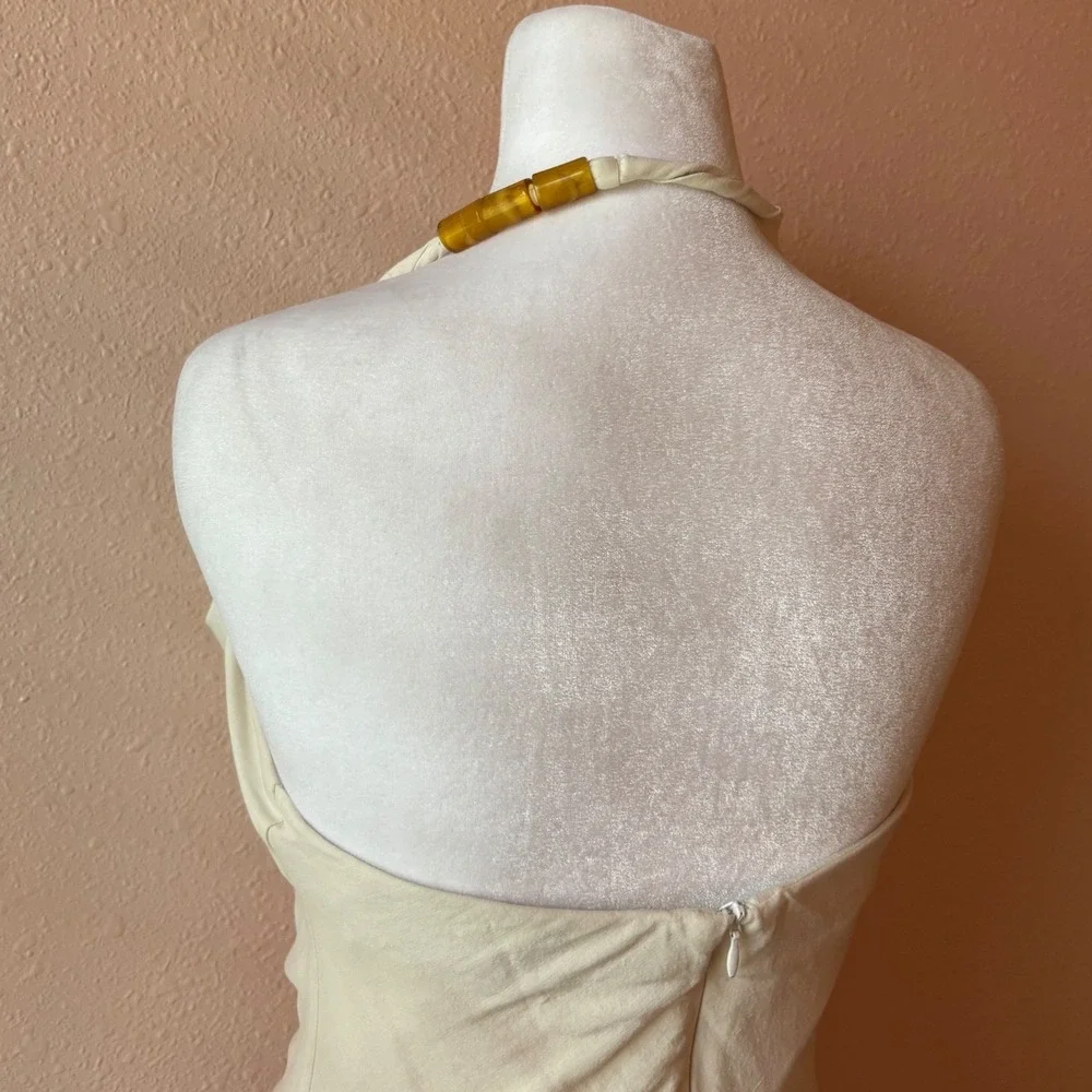 Zara Mini Beachy Bodycon Halter Dress